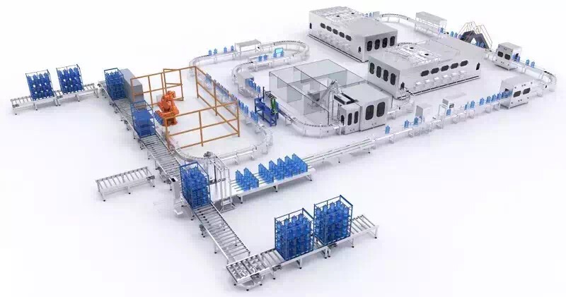 一套桶装水生产线设备组成 全自动大桶矿泉水小型生产线预算